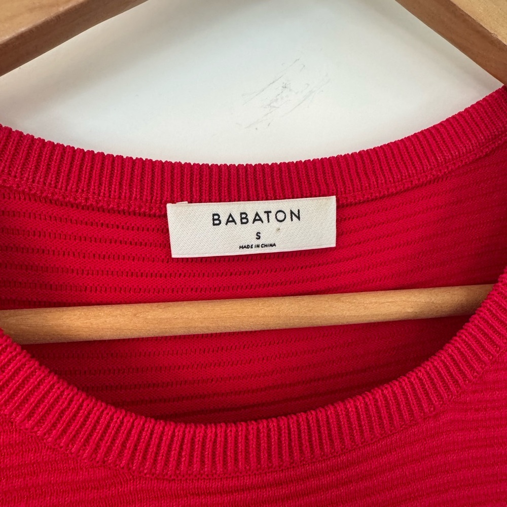 Babaton Red Ribbed Tank Top - Picture 3 of 6